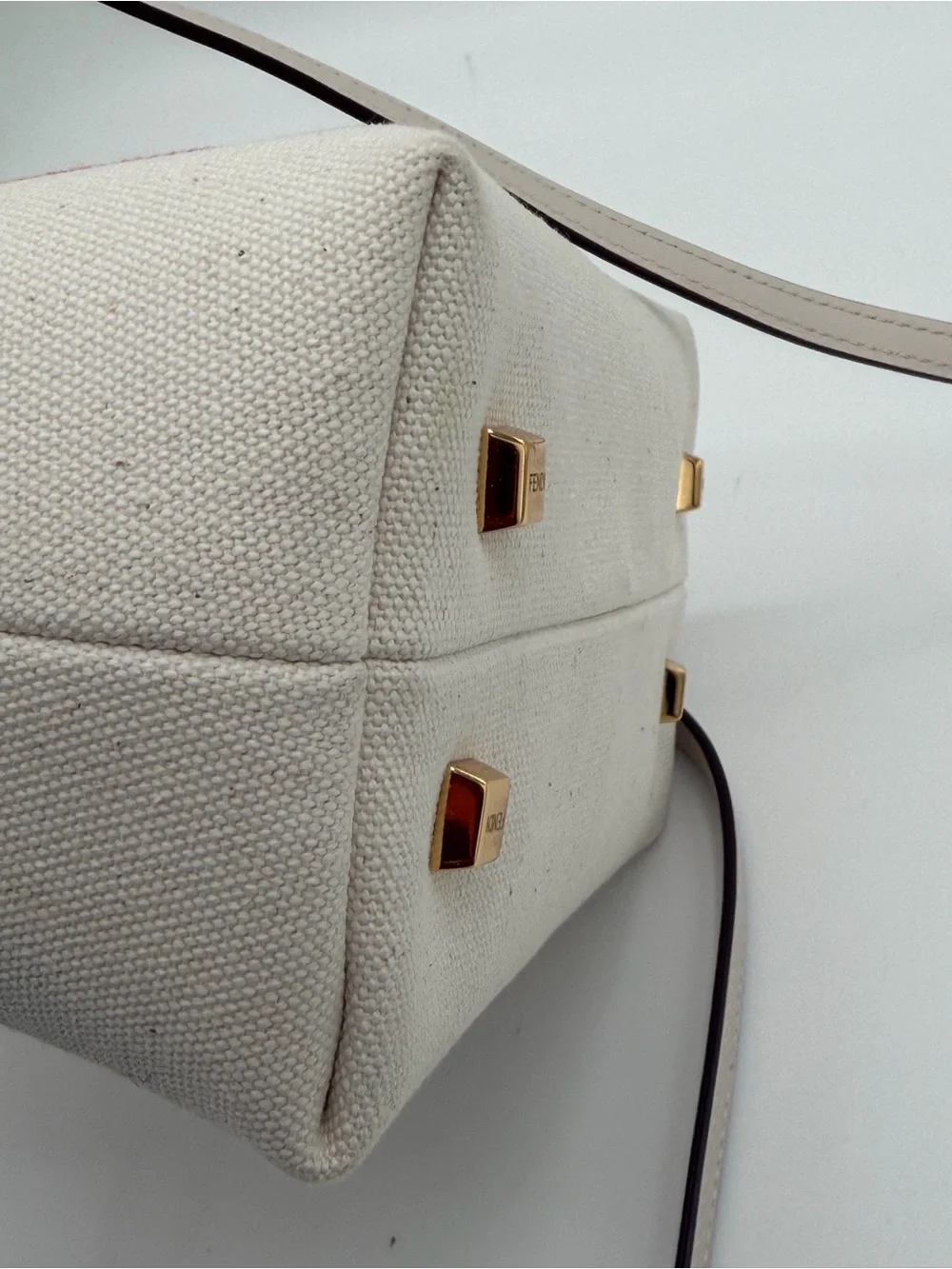 Fendi mini by the way denim canvas shoulder bag 😍